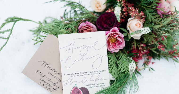 Hazel + Casey: Winter Wedding Styled Shoot